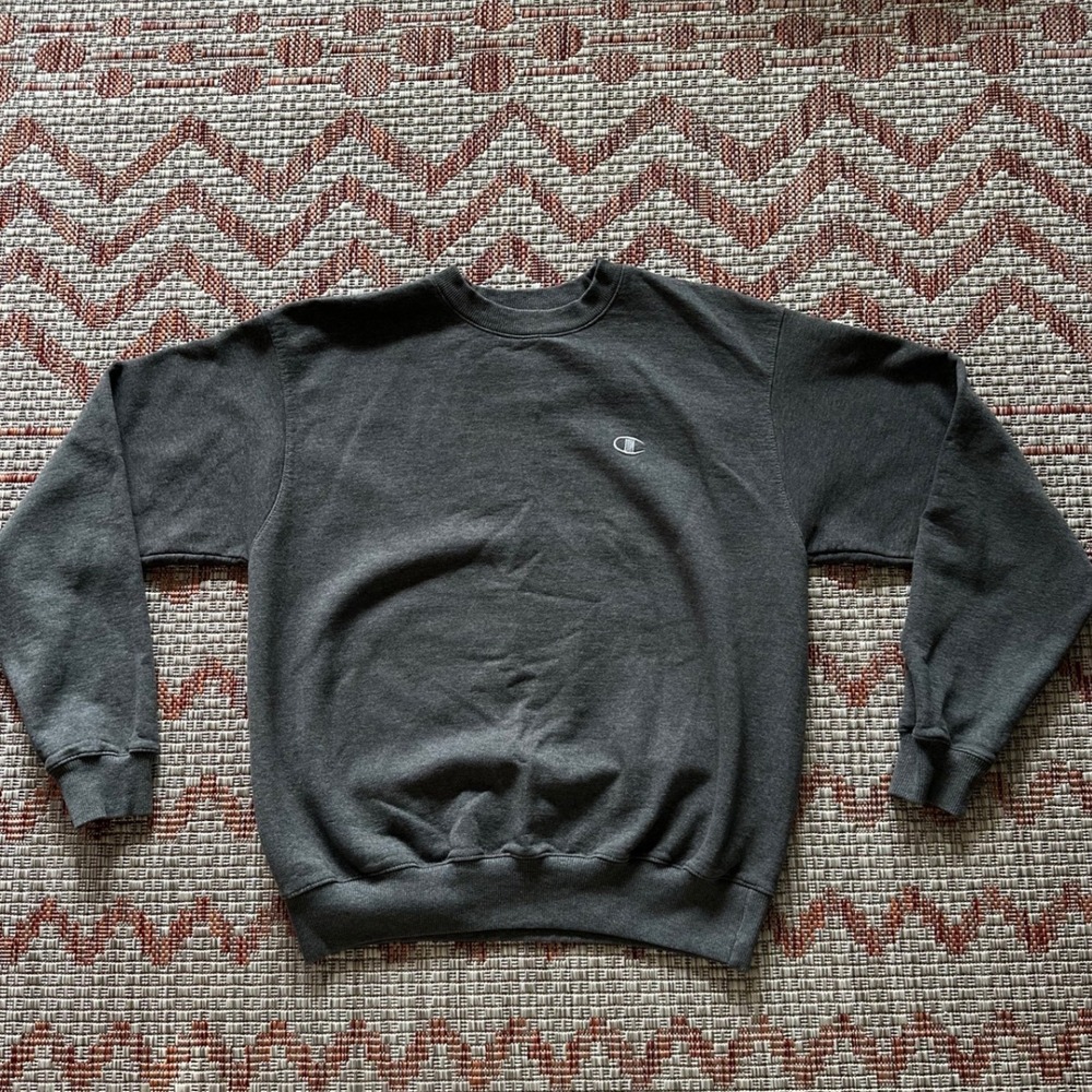Champion | Woman's Eco Authentic Charcoal‎ Heather Grey Crewneck Sweatshirt, M